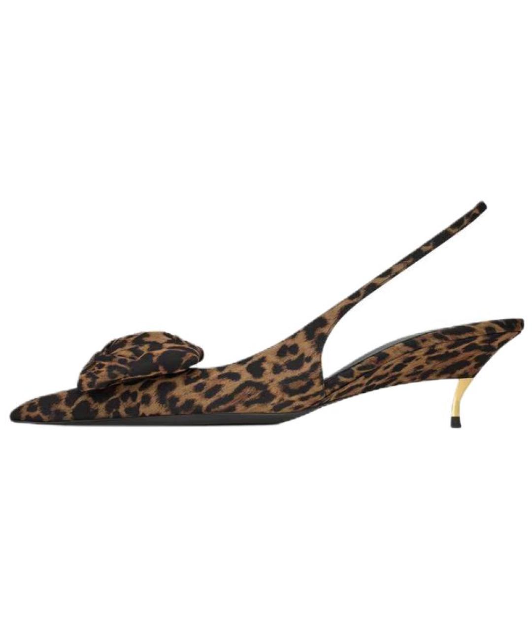 SAINT LAURENT Мульти текстильные туфли, фото 3