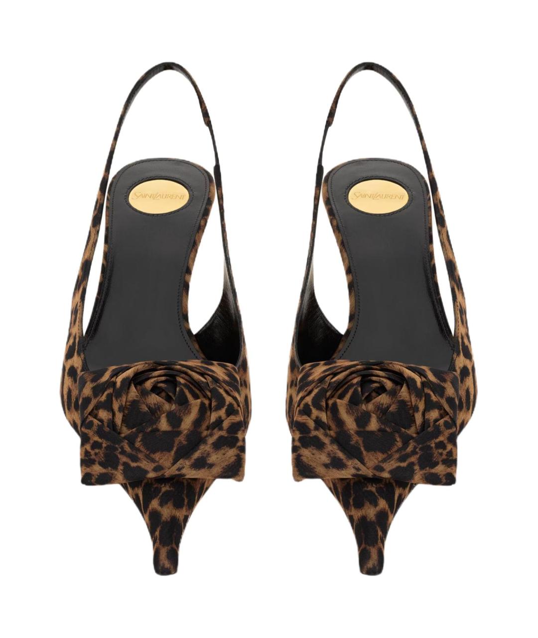 SAINT LAURENT Мульти текстильные туфли, фото 2