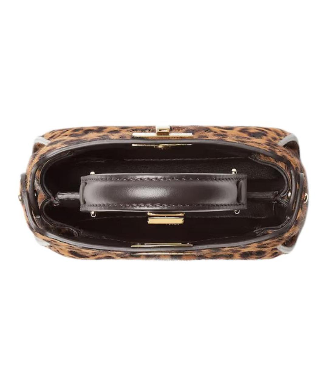 FENDI Коричневая сумка через плечо, фото 3