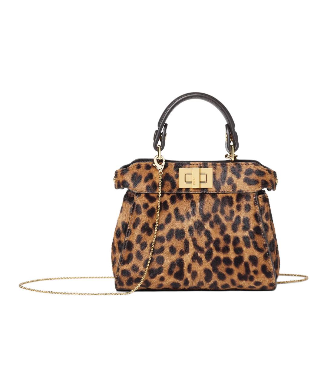 FENDI Коричневая сумка через плечо, фото 6