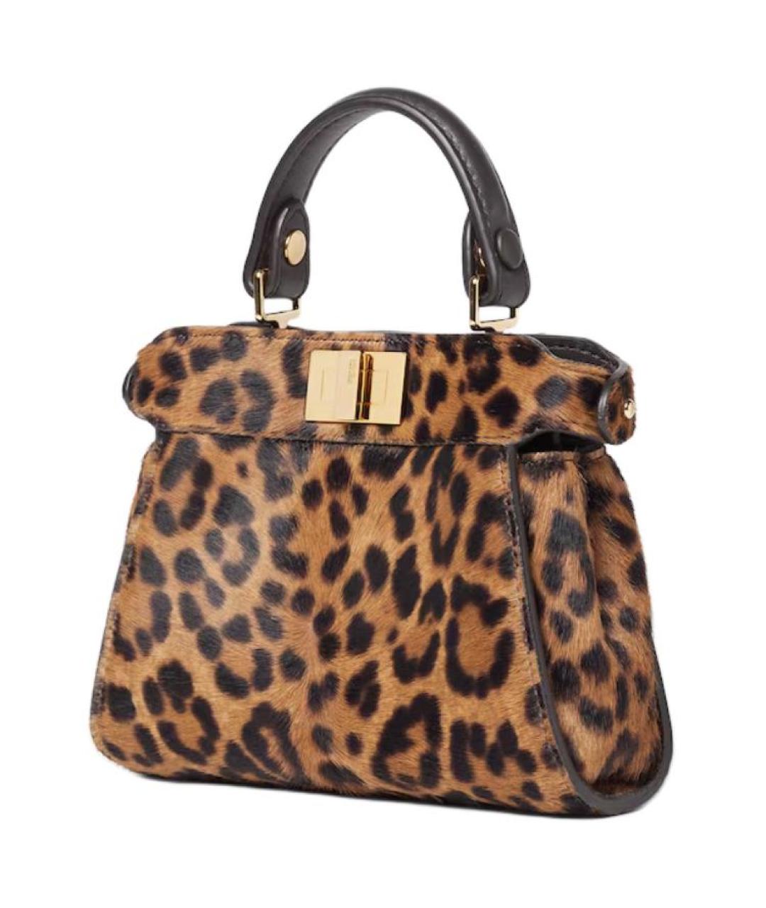 FENDI Коричневая сумка через плечо, фото 2