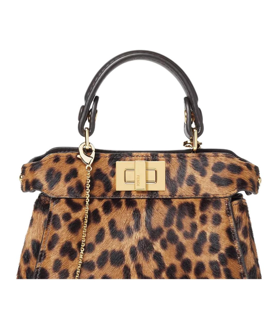 FENDI Коричневая сумка через плечо, фото 5