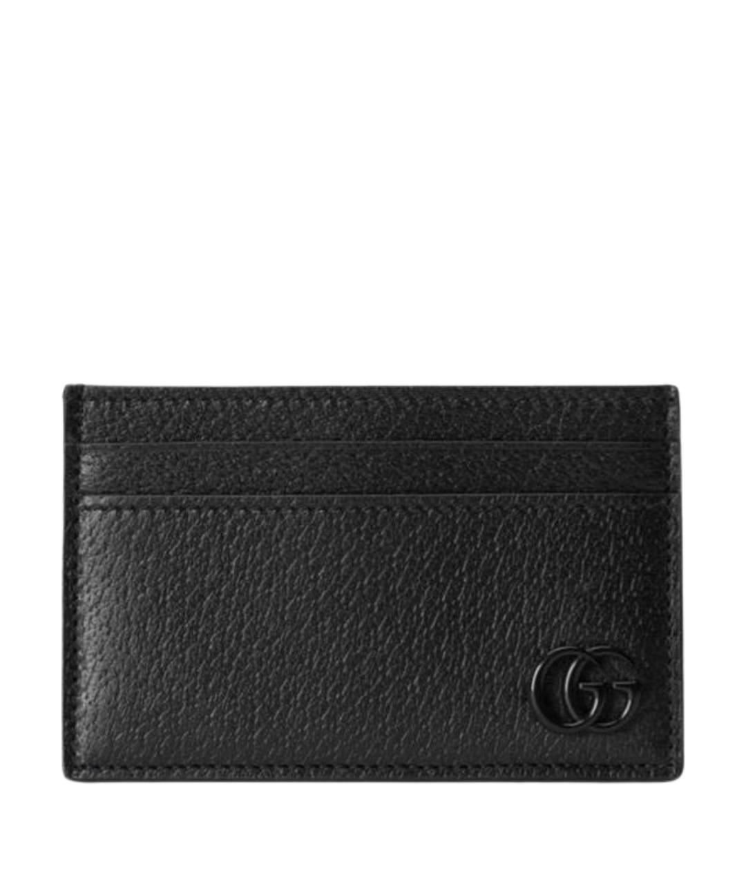 GUCCI Черный кожаный кардхолдер, фото 1