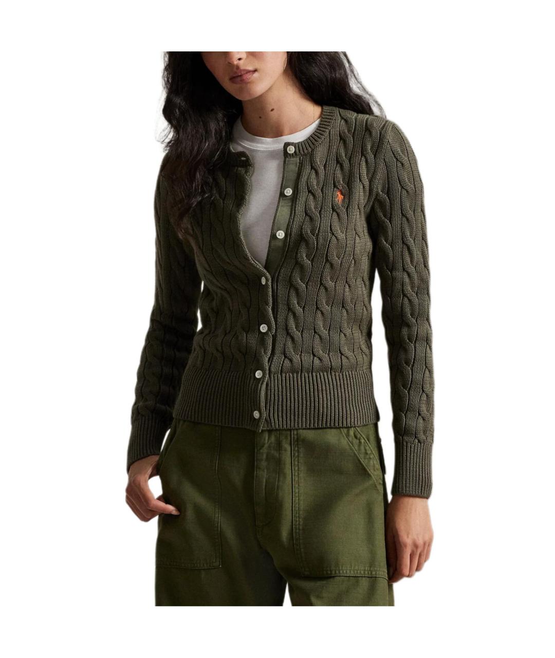 POLO RALPH LAUREN Зеленый кардиган, фото 3