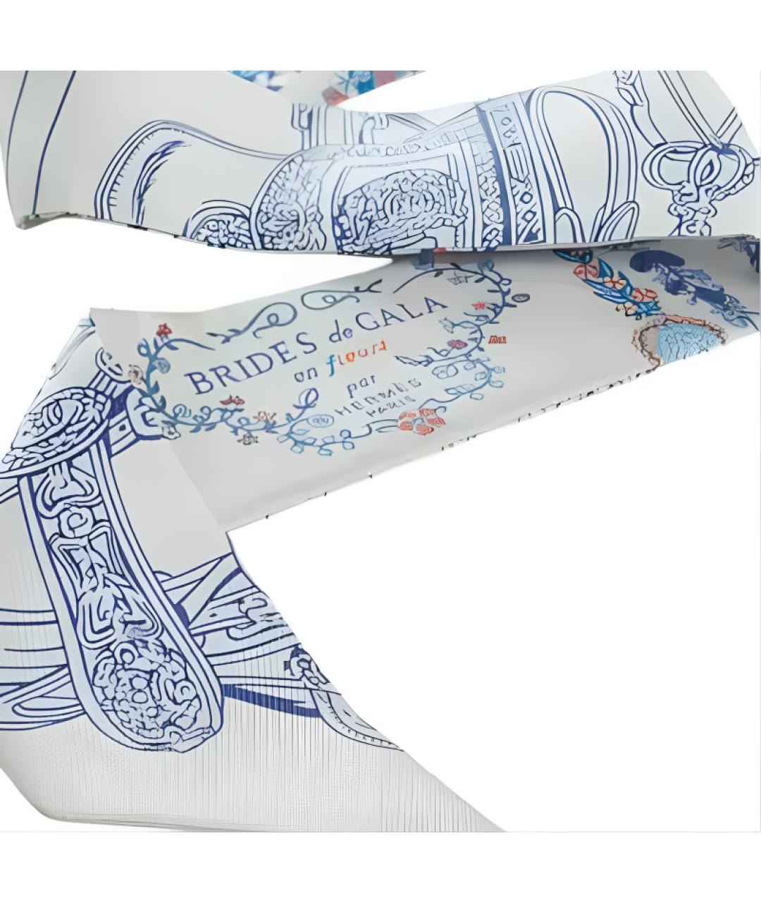 HERMES Мульти шелковый шарф, фото 3