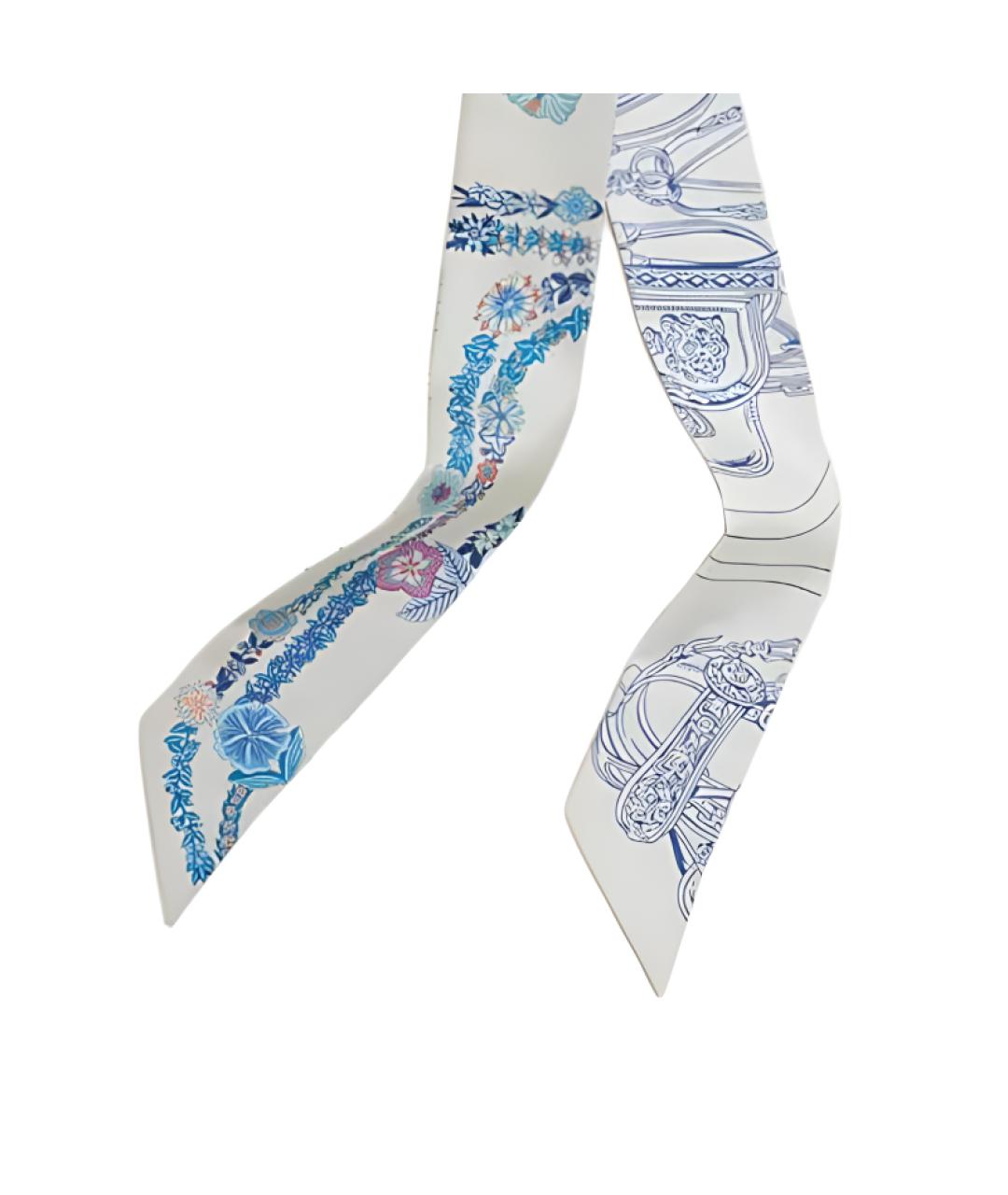 HERMES Мульти шелковый шарф, фото 2