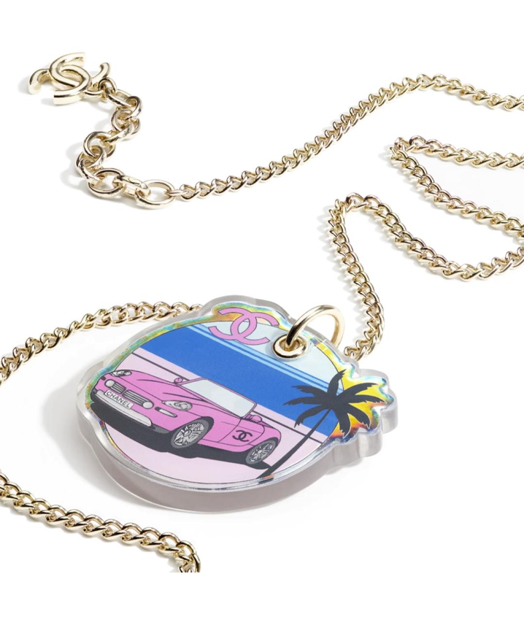 CHANEL Золотая металлическая подвеска, фото 2