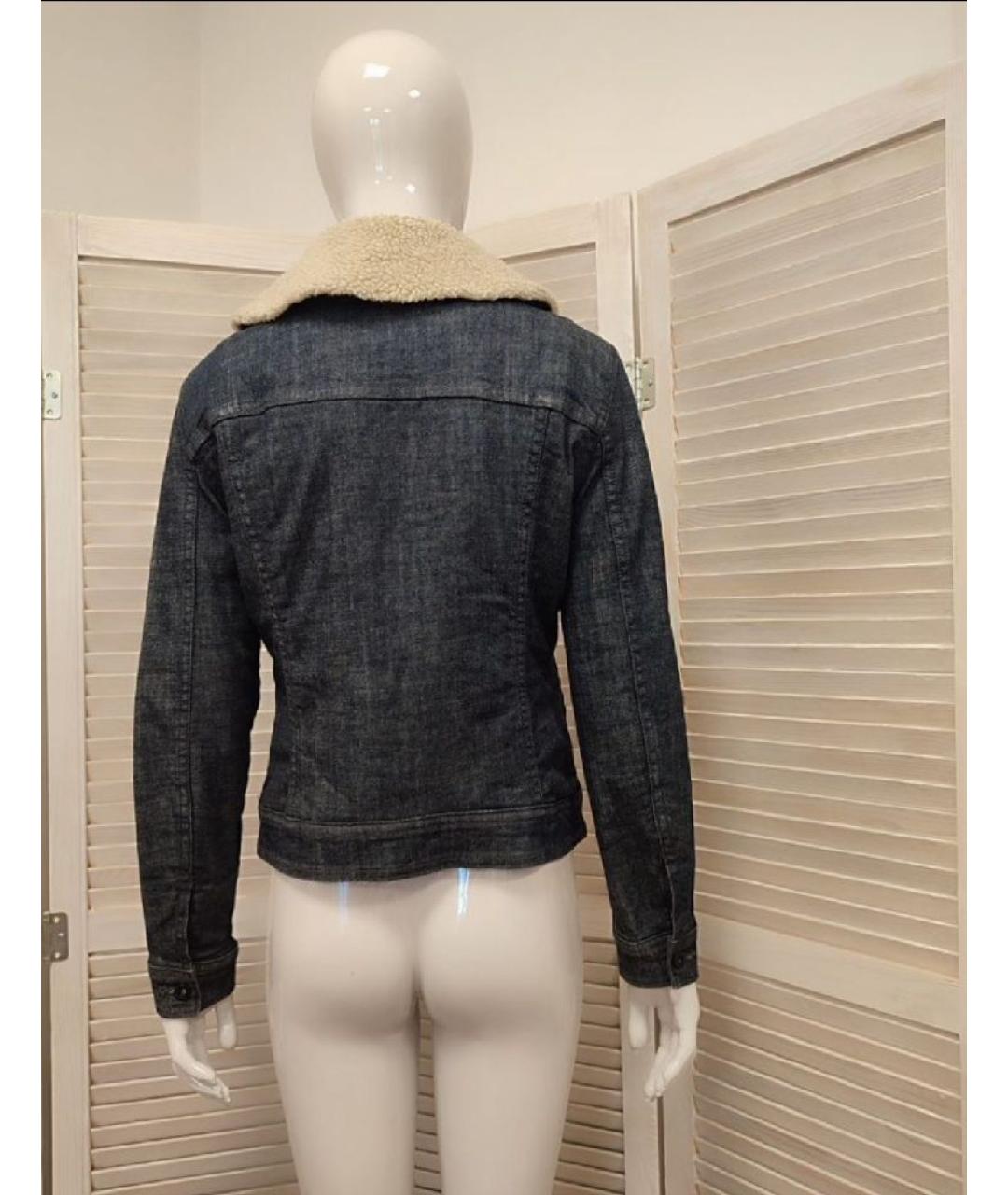 LEVI'S Темно-синяя хлопковая куртка, фото 2