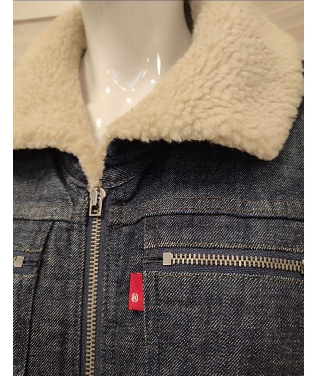 LEVI'S Темно-синяя хлопковая куртка, фото 5