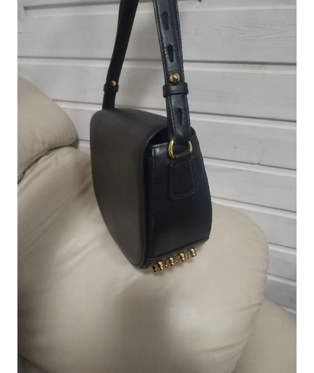 ALEXANDER WANG Черная кожаная сумка через плечо, фото 4