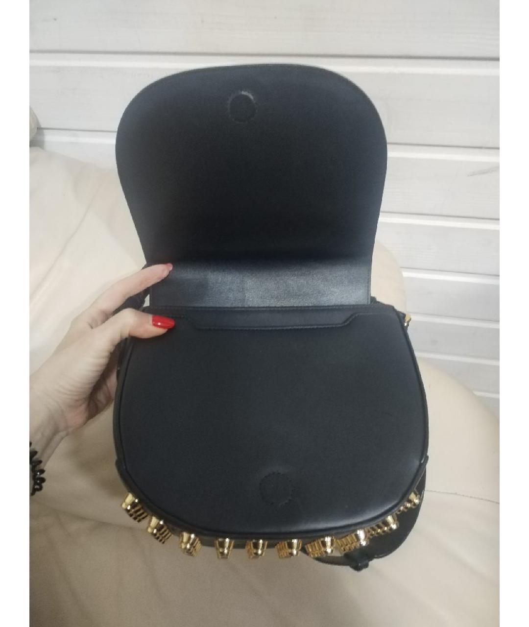 ALEXANDER WANG Черная кожаная сумка через плечо, фото 5