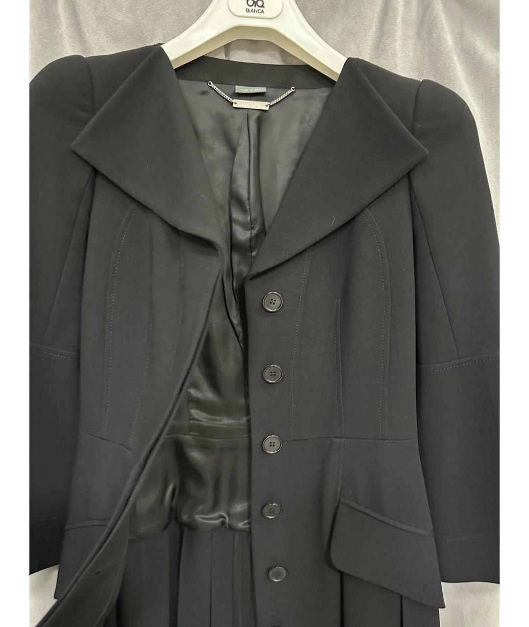 ALEXANDER MCQUEEN Черное коктейльное платье, фото 5