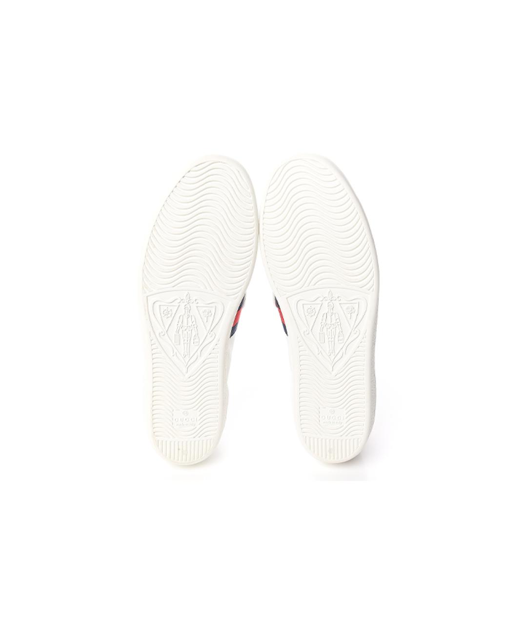 GUCCI Белые кроссовки, фото 4