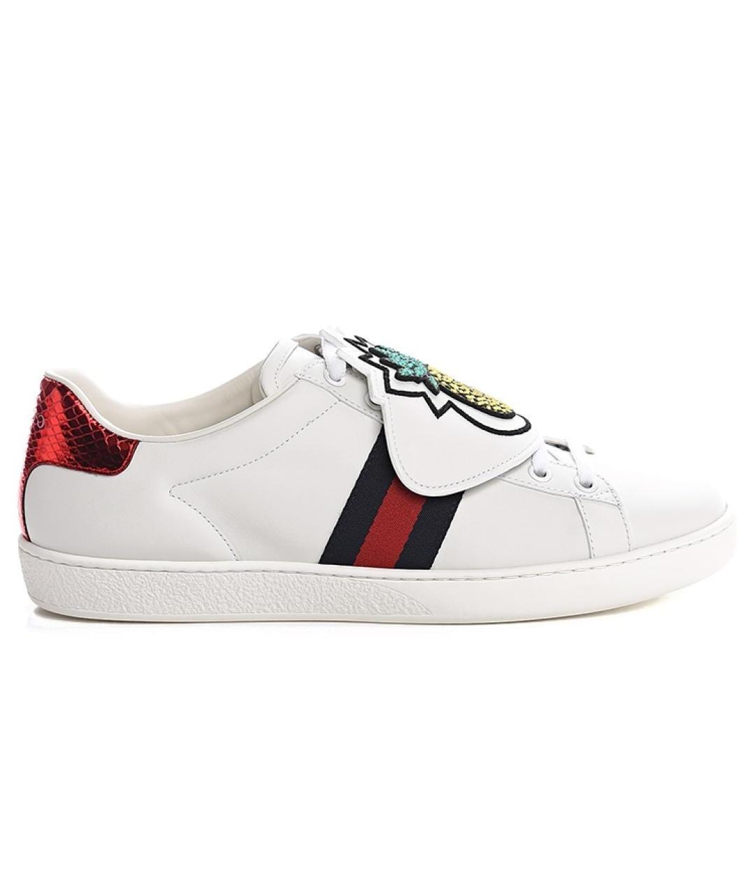 GUCCI Белые кроссовки, фото 1