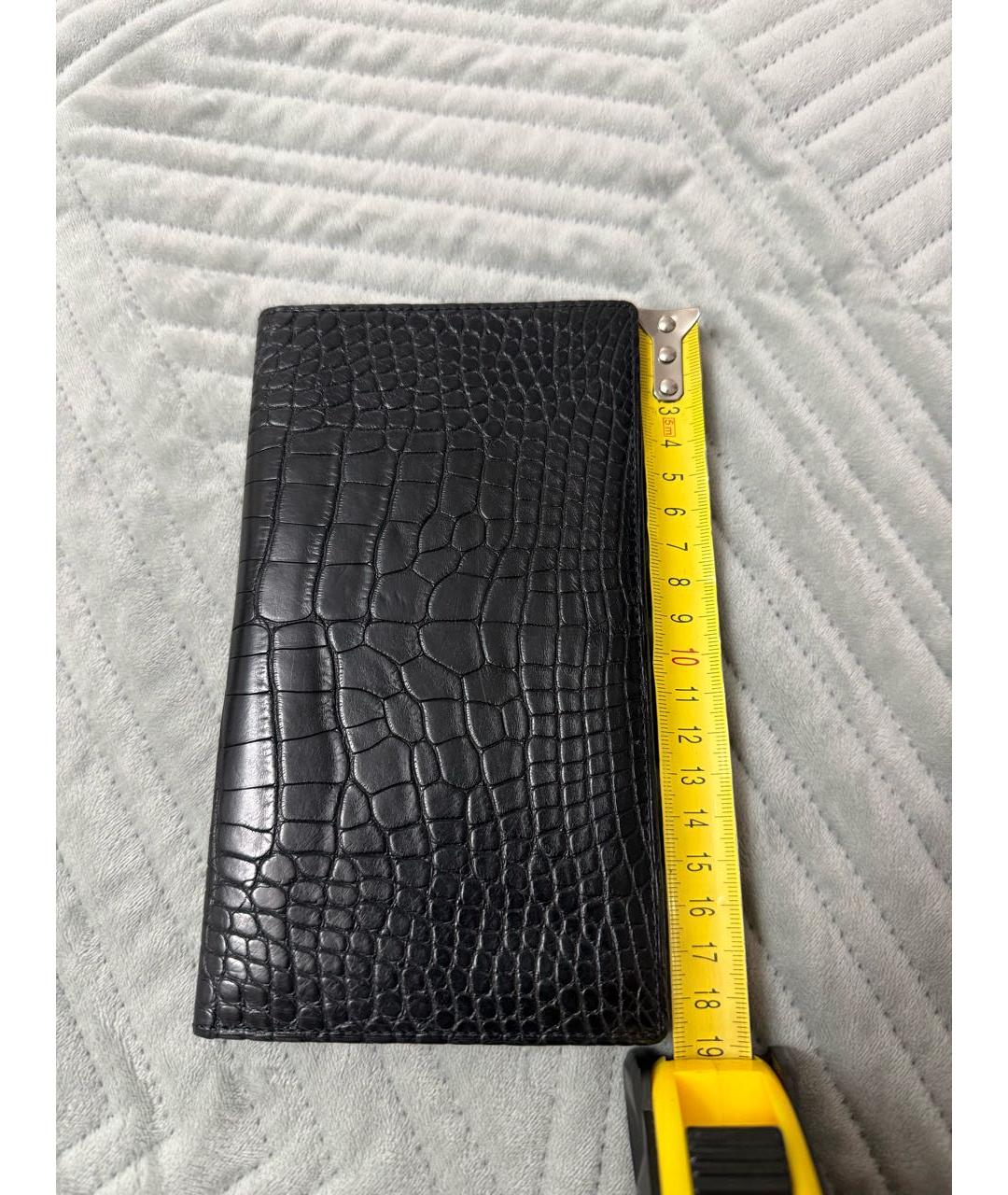 ZILLI Черный кошелек из экзотической кожи, фото 6