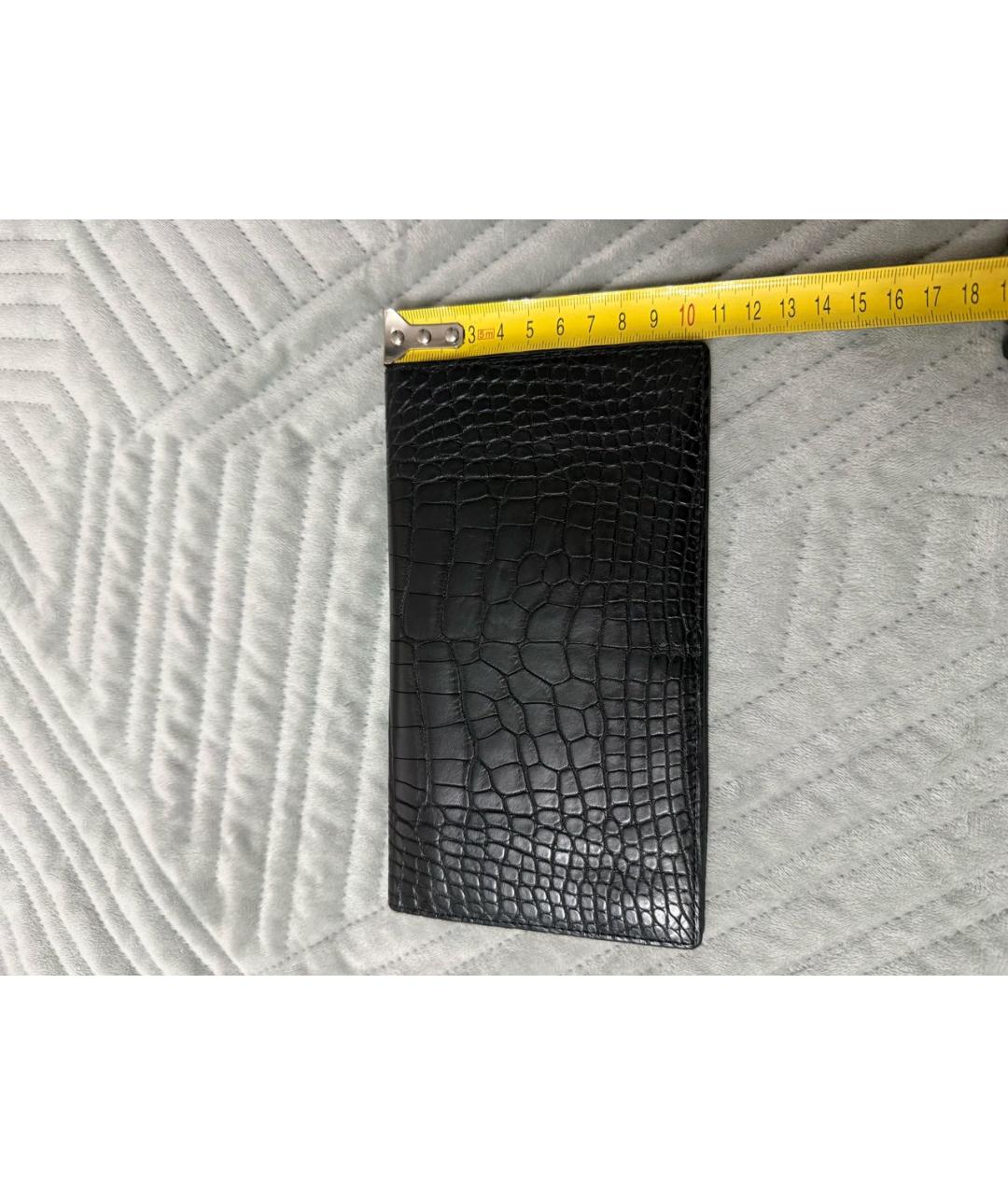 ZILLI Черный кошелек из экзотической кожи, фото 7