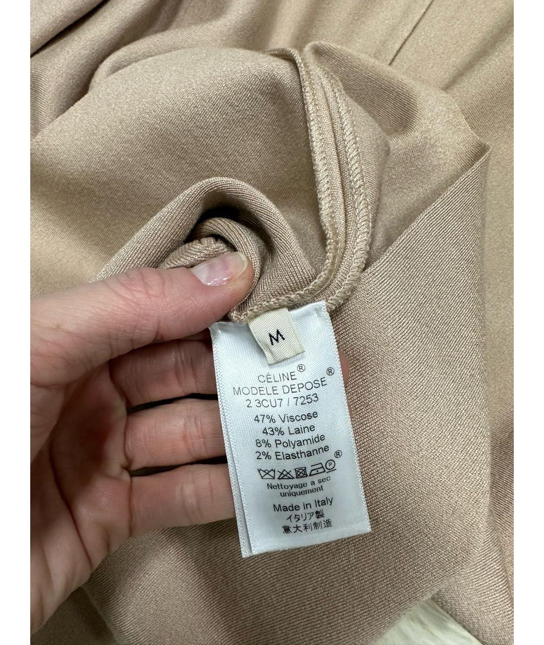 CELINE Бежевая водолазка, фото 4