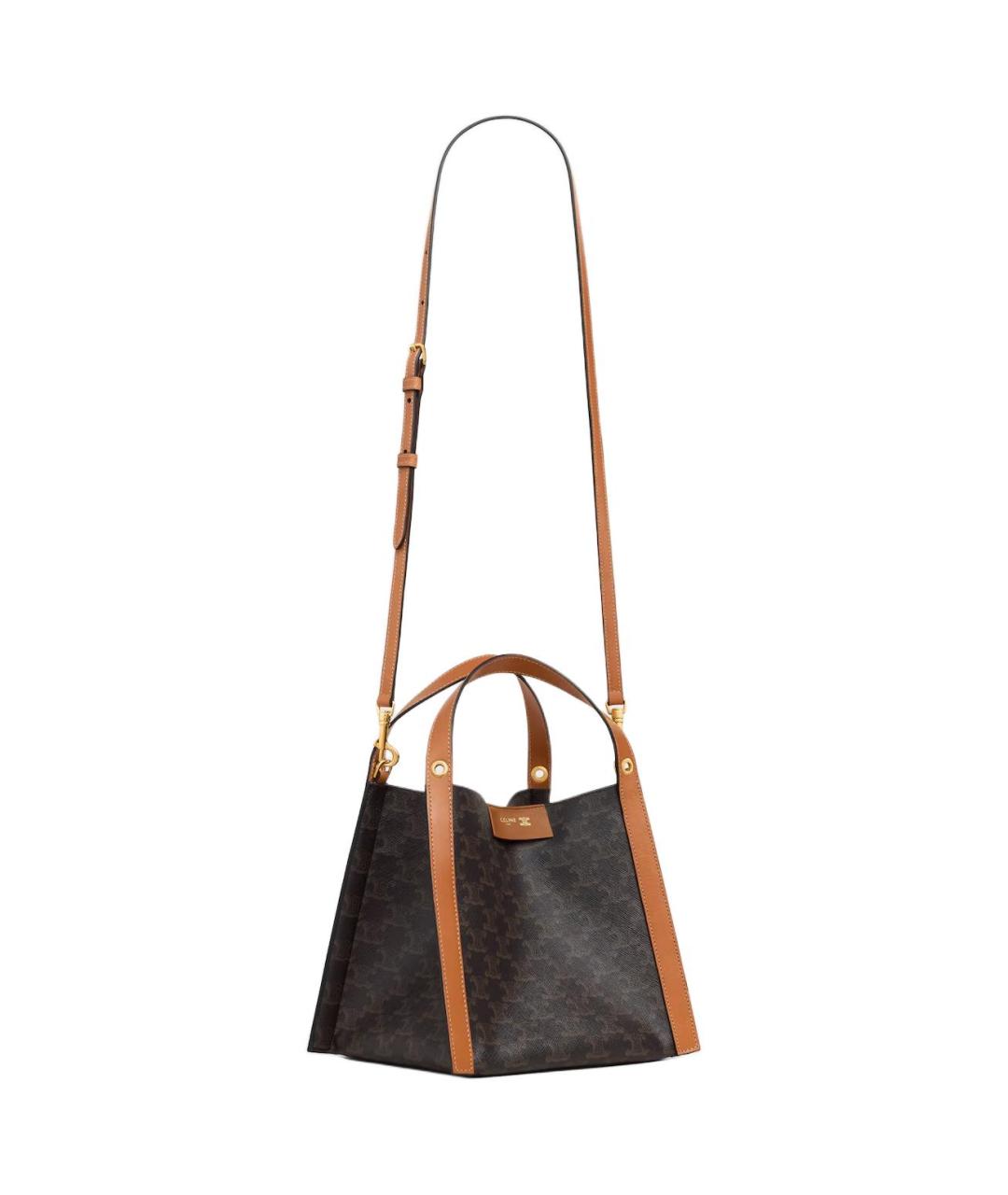 CELINE Коричневая сумка через плечо, фото 4