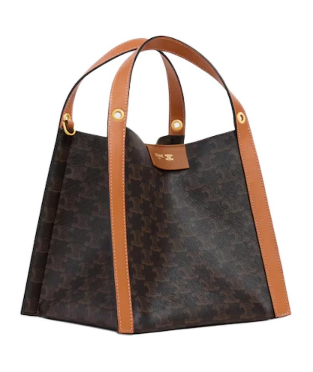 CELINE Коричневая сумка через плечо, фото 3