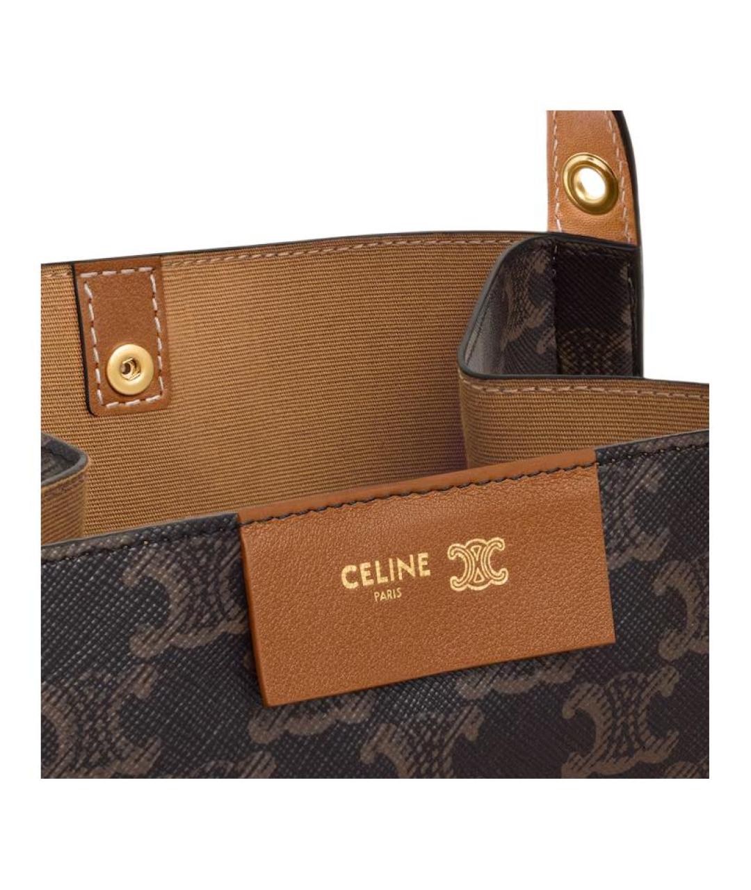 CELINE Коричневая сумка через плечо, фото 5