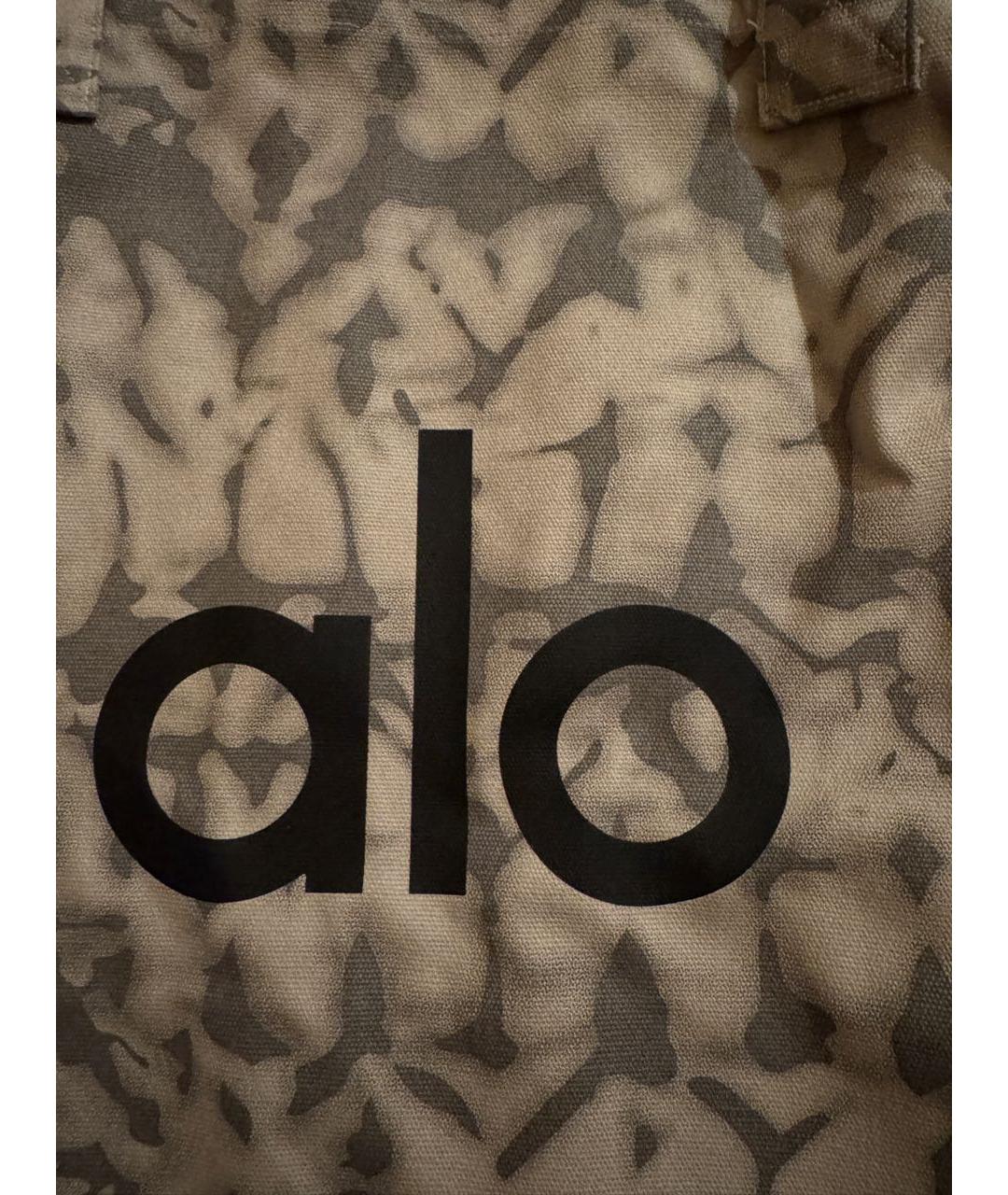 ALO YOGA Серая хлопковая дорожная/спортивная сумка, фото 2