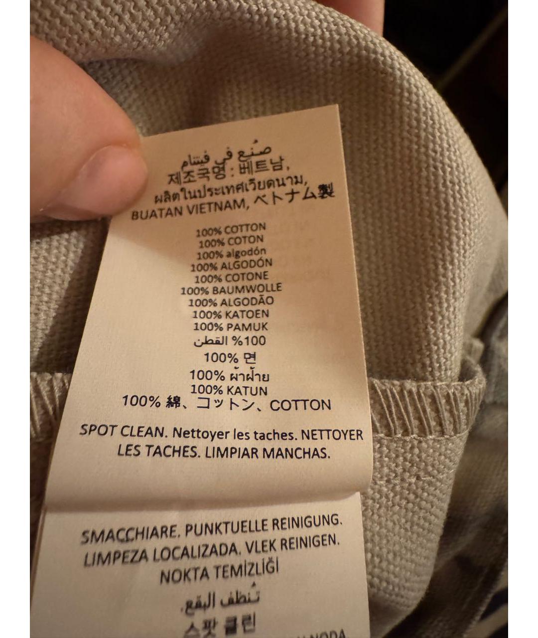 ALO YOGA Серая хлопковая дорожная/спортивная сумка, фото 5