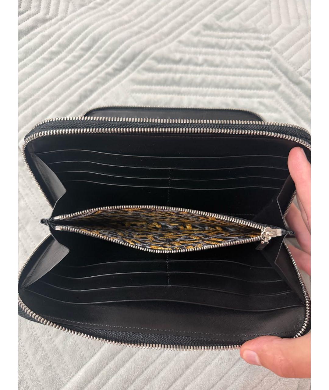 ZILLI Черная барсетка из экзотической кожи, фото 3