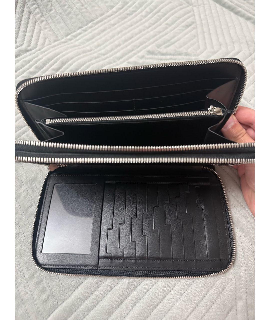 ZILLI Черная барсетка из экзотической кожи, фото 2