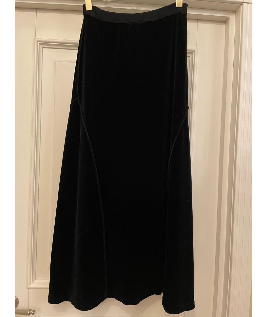 SONIA RYKIEL Черная бархатная юбка макси, фото 2