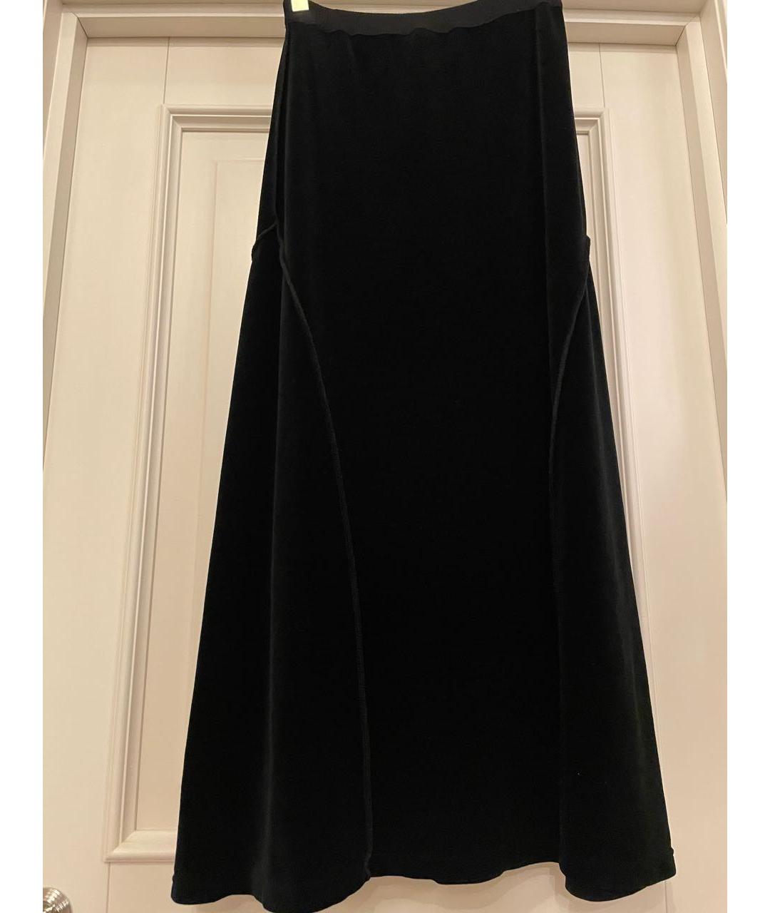 SONIA RYKIEL Черная бархатная юбка макси, фото 7