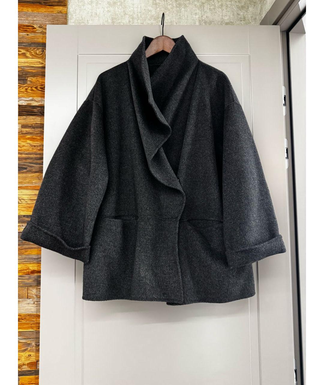 TOTEME Антрацитовое кашемировое пальто, фото 4