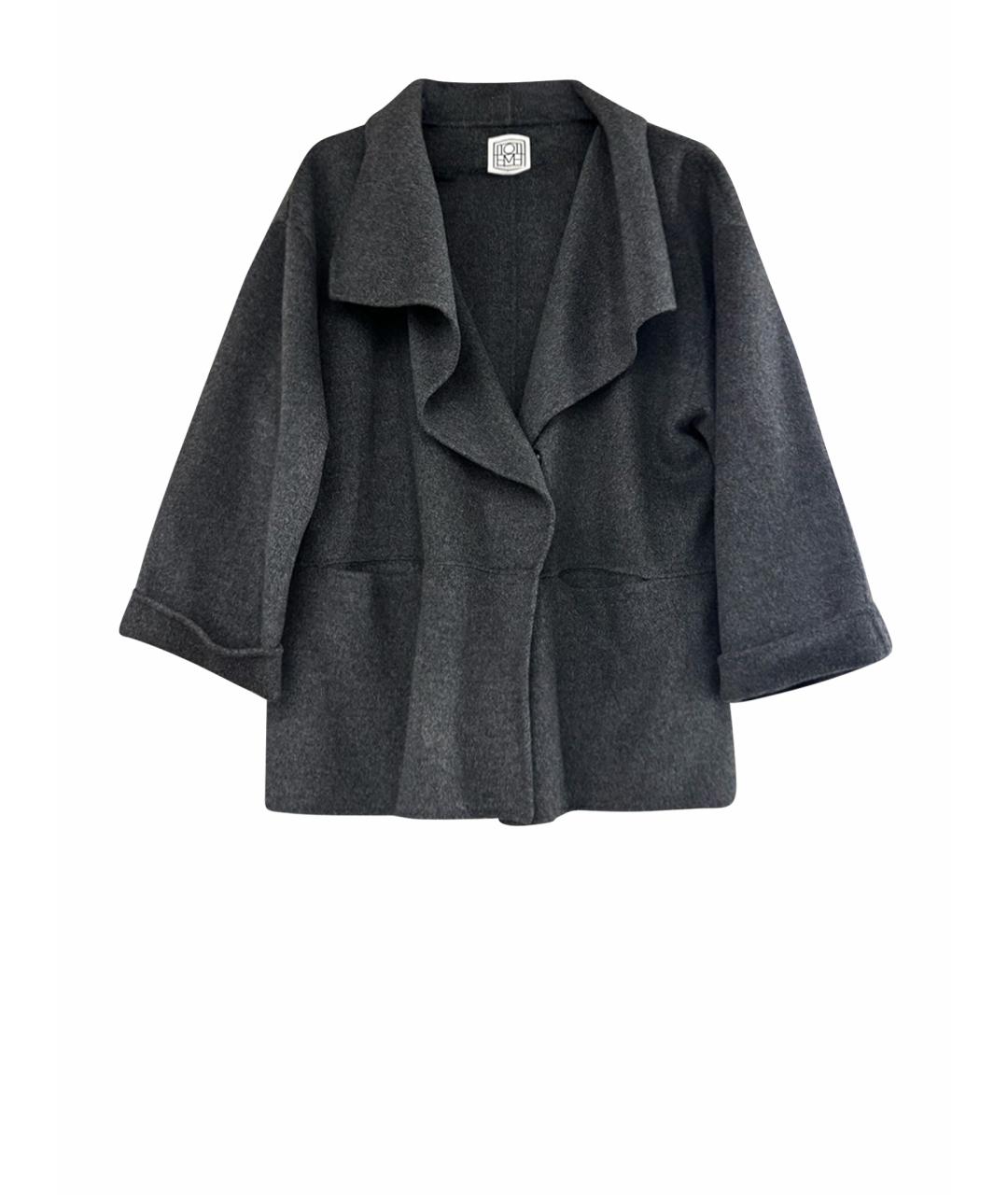 TOTEME Антрацитовое кашемировое пальто, фото 1