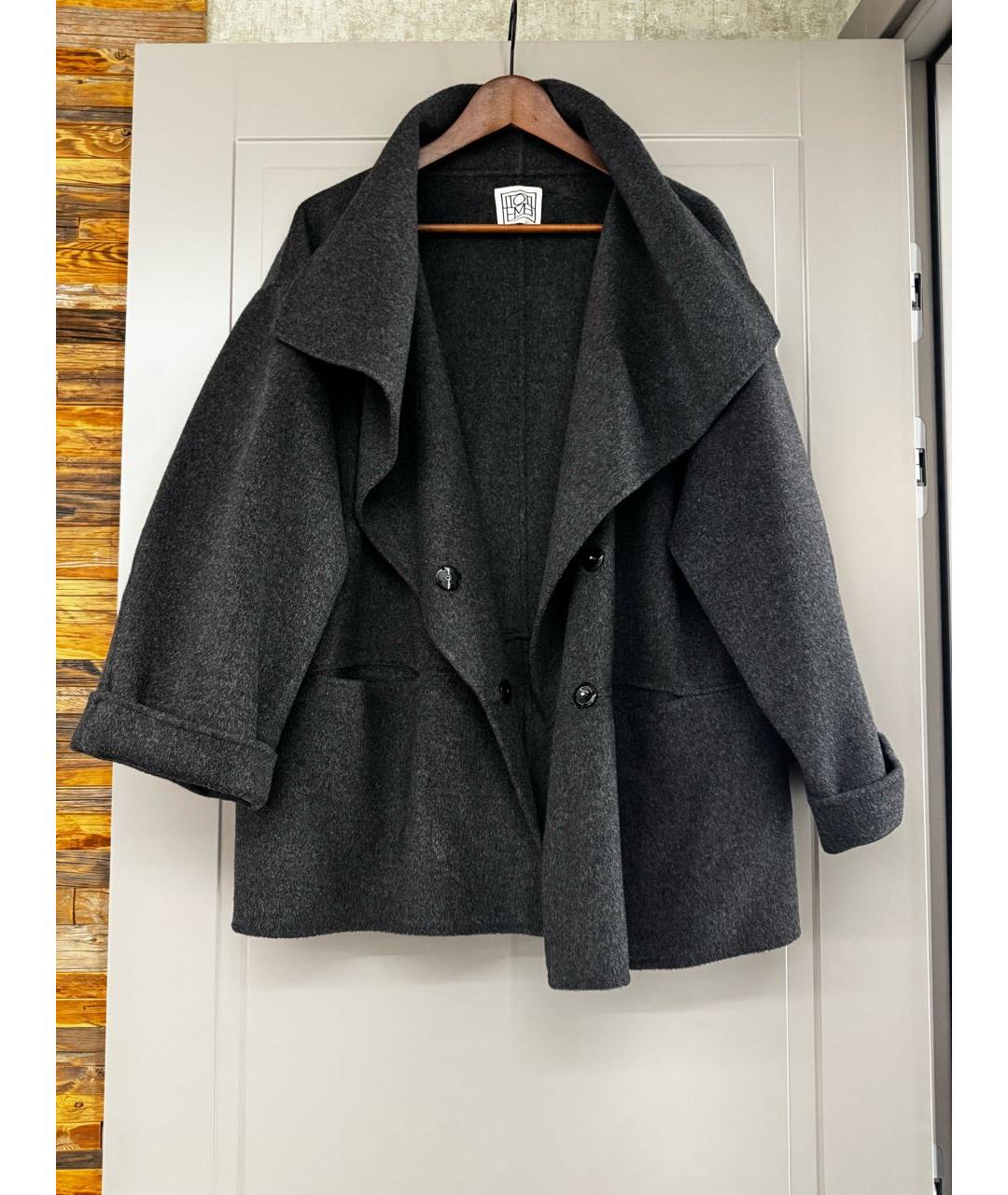 TOTEME Антрацитовое кашемировое пальто, фото 3