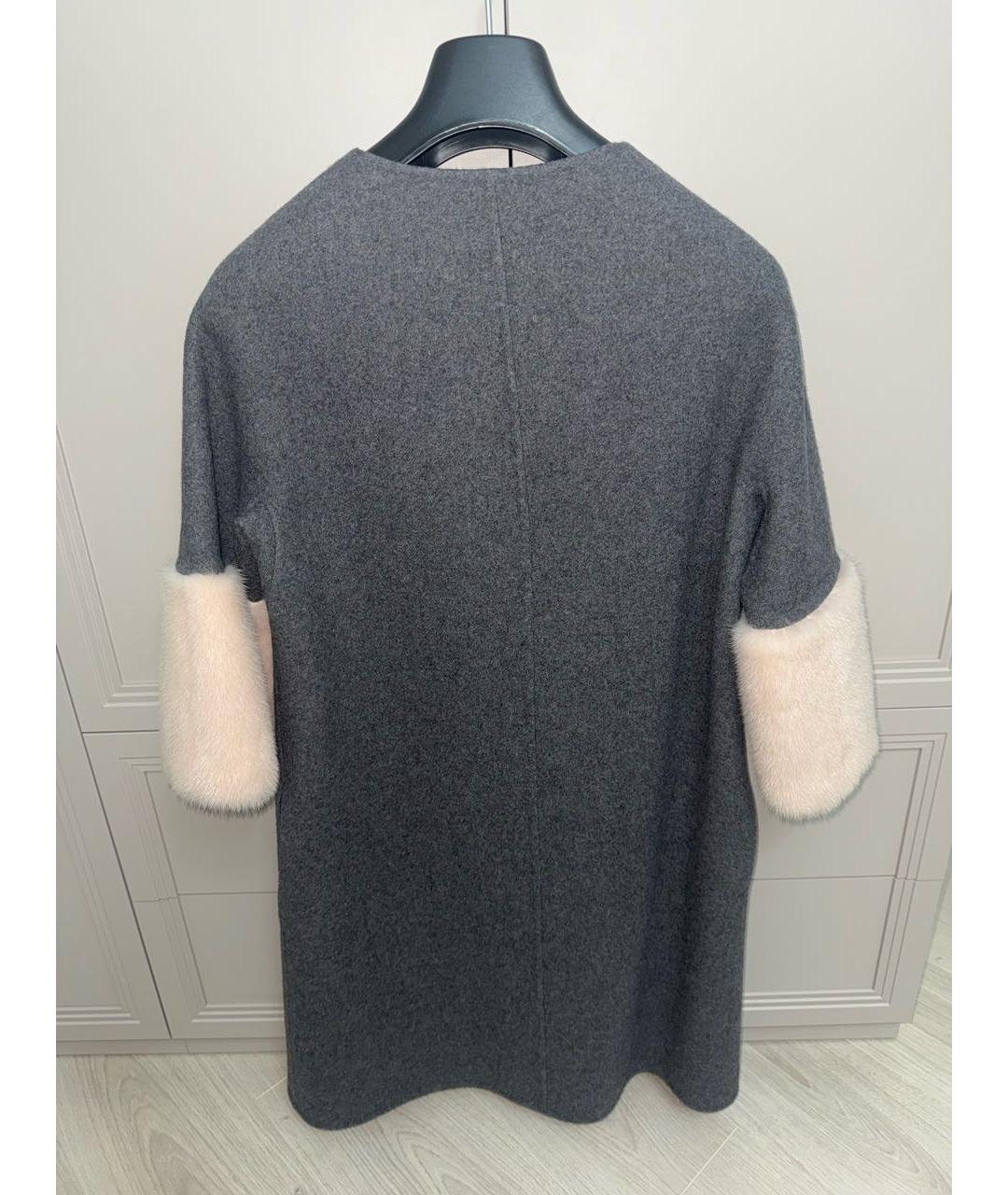 KITON Серое кашемировое пальто, фото 2