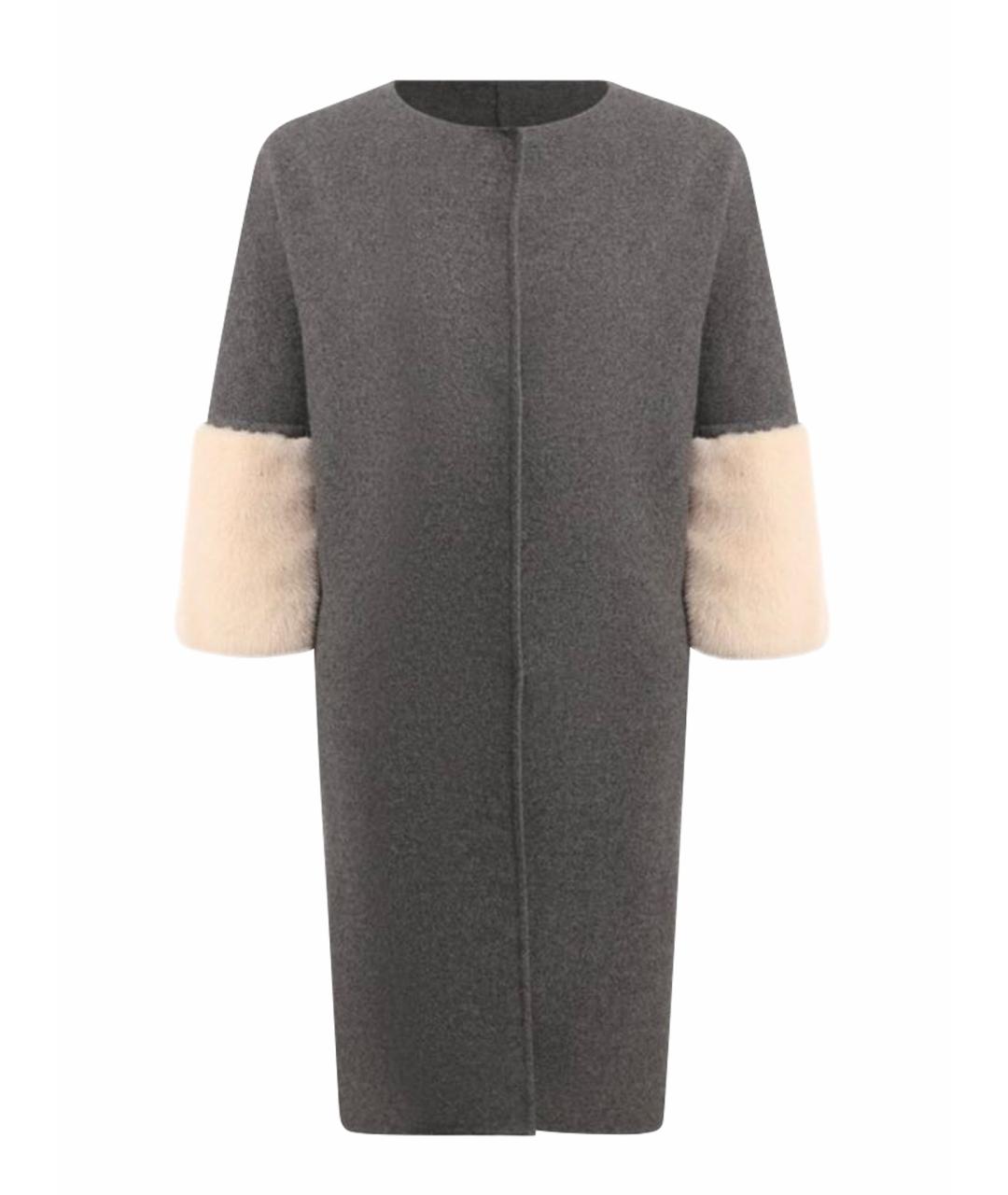 KITON Серое кашемировое пальто, фото 1