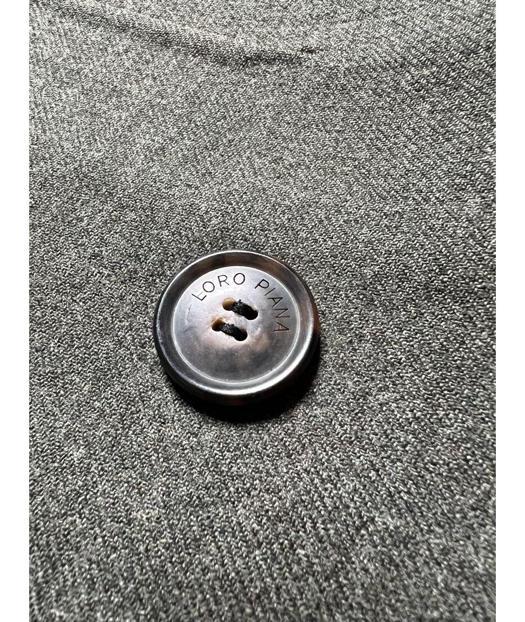 LORO PIANA Хаки шерстяное пальто, фото 4