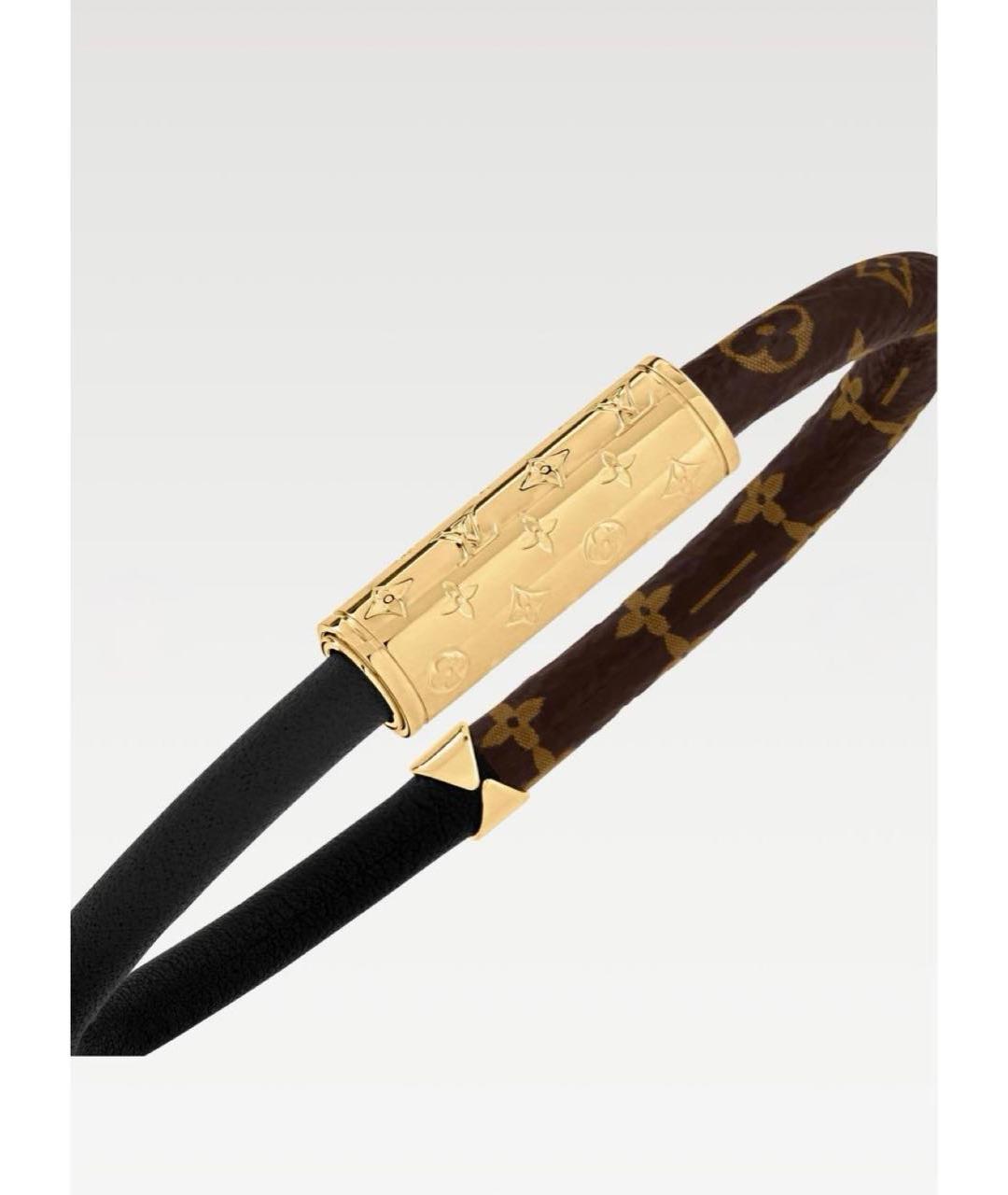 LOUIS VUITTON Коричневый латунный браслет, фото 2