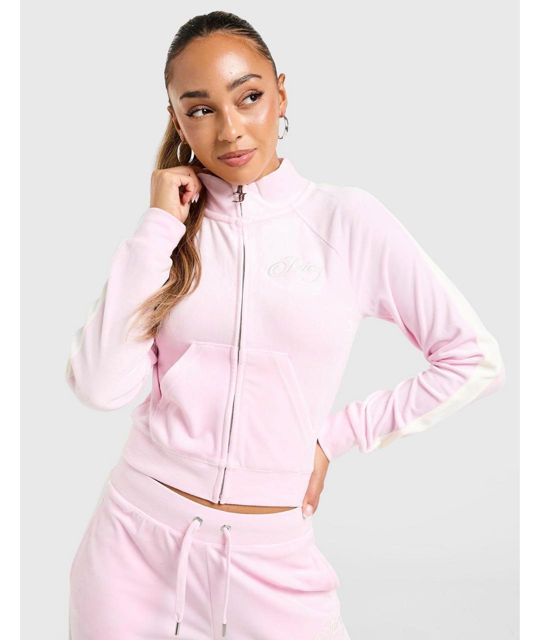 JUICY COUTURE Розовый велюровый спортивные костюмы, фото 4