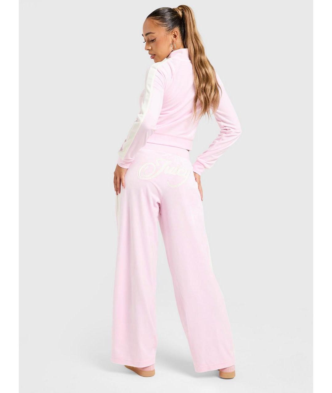 JUICY COUTURE Розовый велюровый спортивные костюмы, фото 5