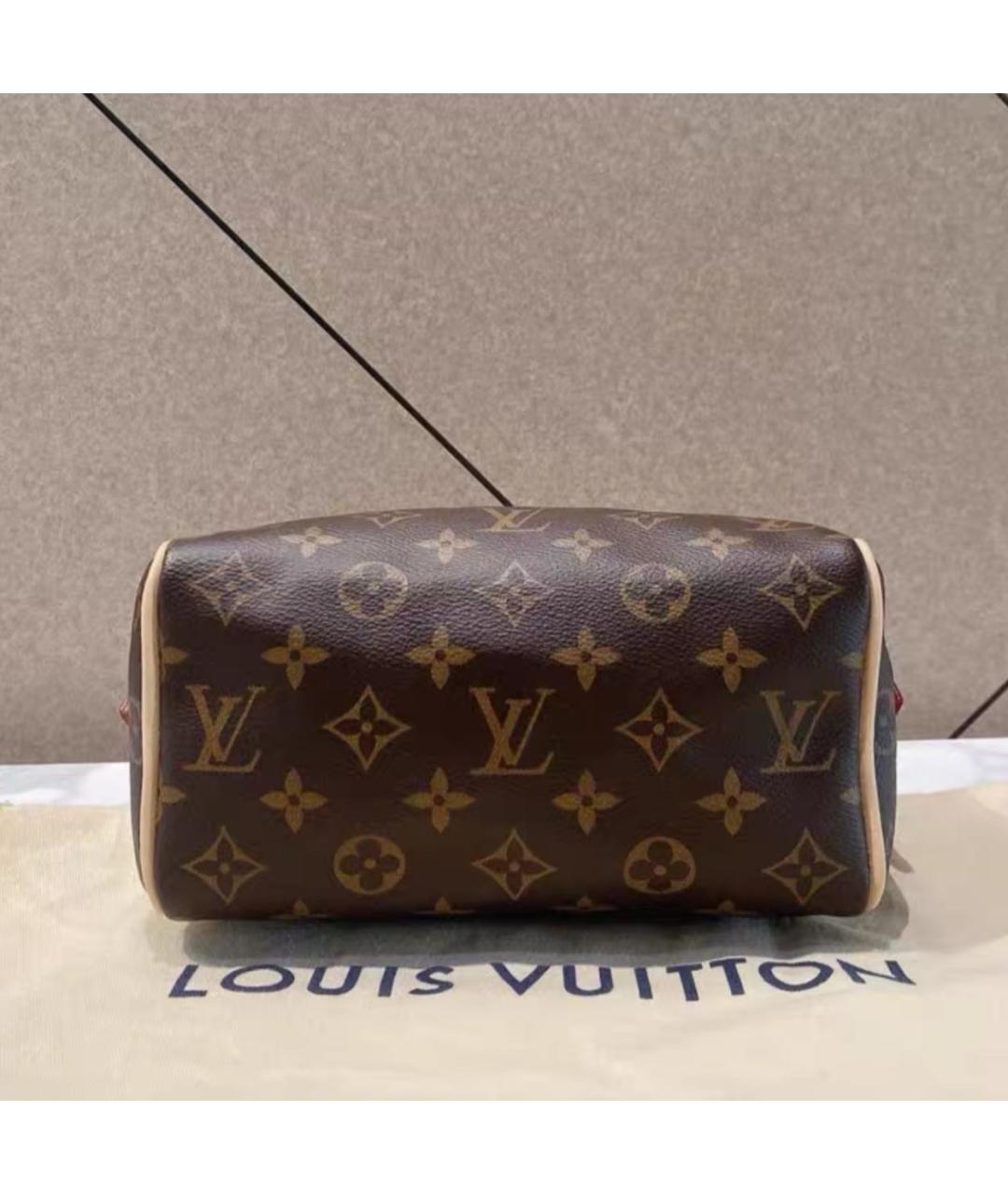 LOUIS VUITTON Коричневая сумка с короткими ручками, фото 3
