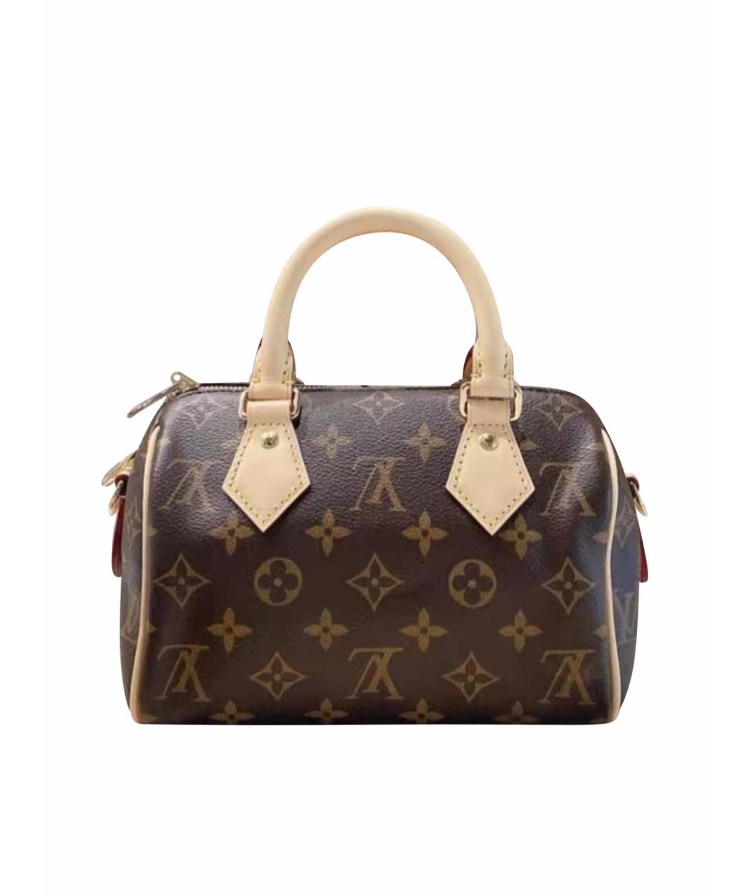 LOUIS VUITTON Коричневая сумка с короткими ручками, фото 1