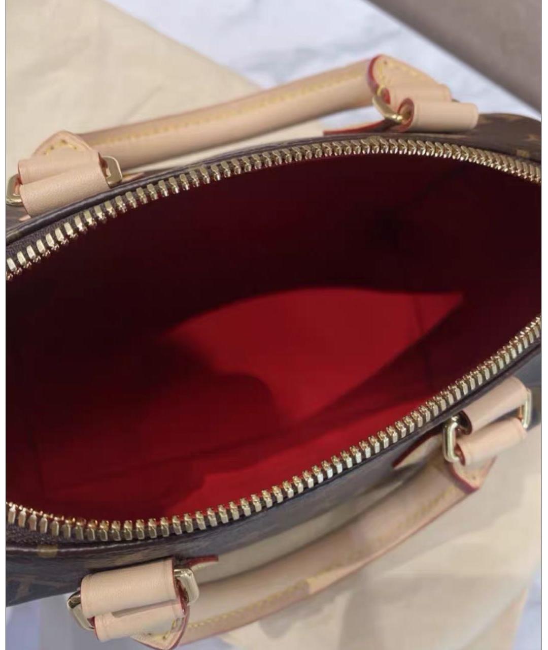 LOUIS VUITTON Коричневая сумка с короткими ручками, фото 4