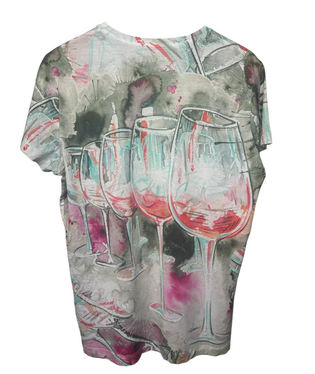 ROBERTO CAVALLI Мульти хлопковая футболка, фото 2