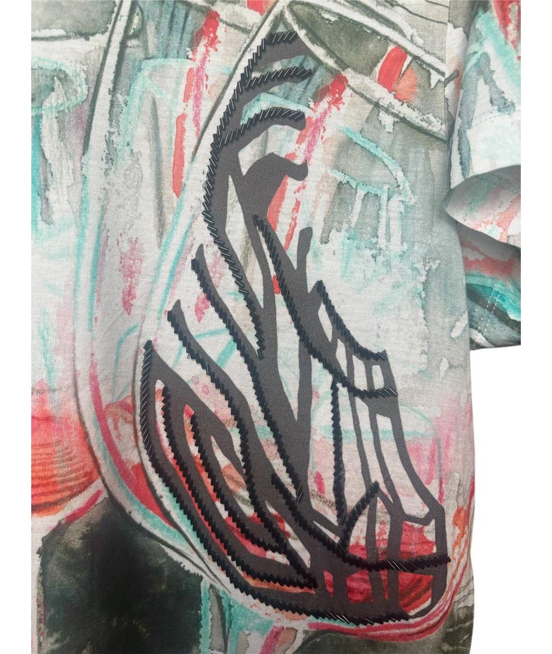 ROBERTO CAVALLI Мульти хлопковая футболка, фото 3