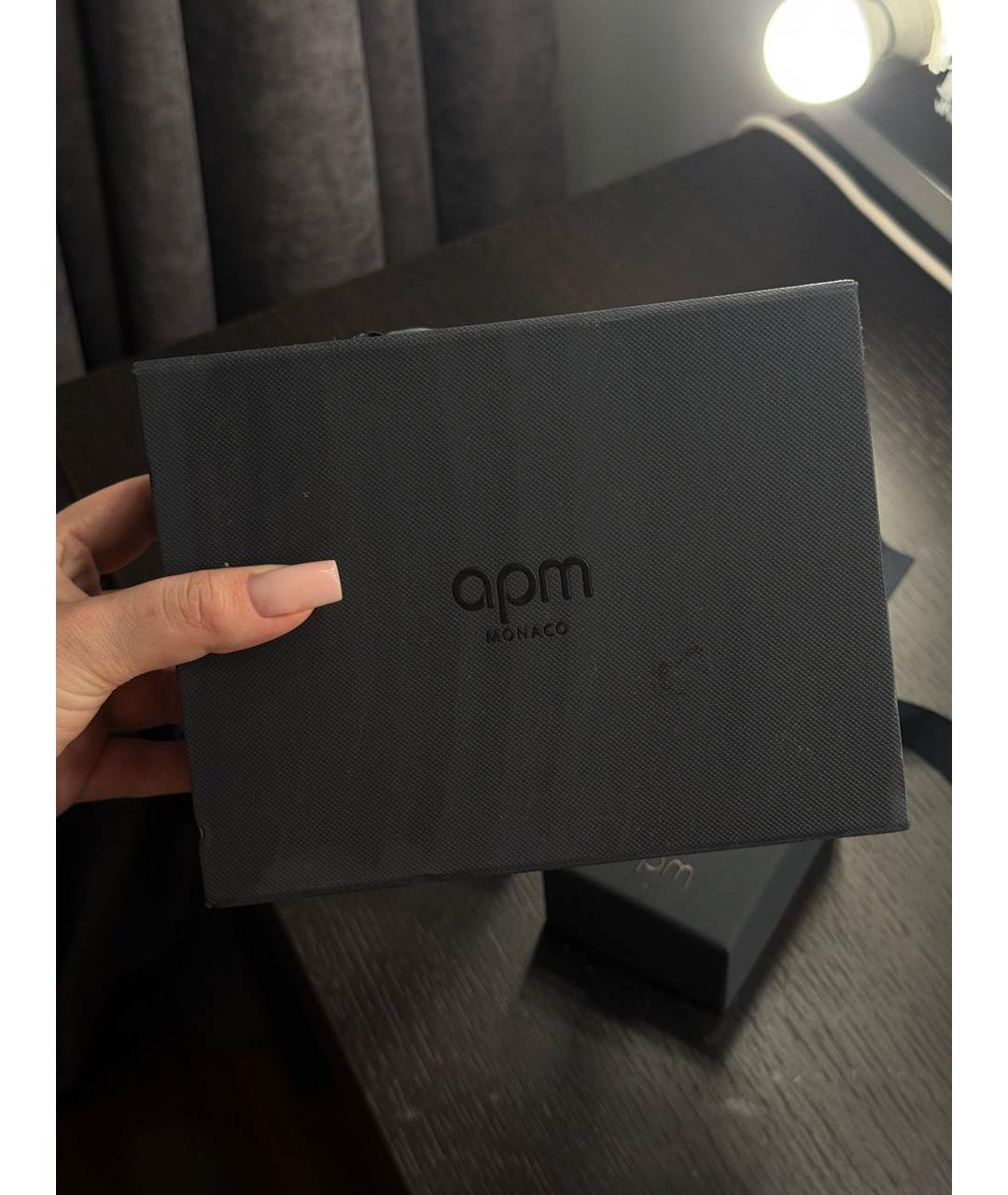 APM Monaco Белые деревянные серьги, фото 3