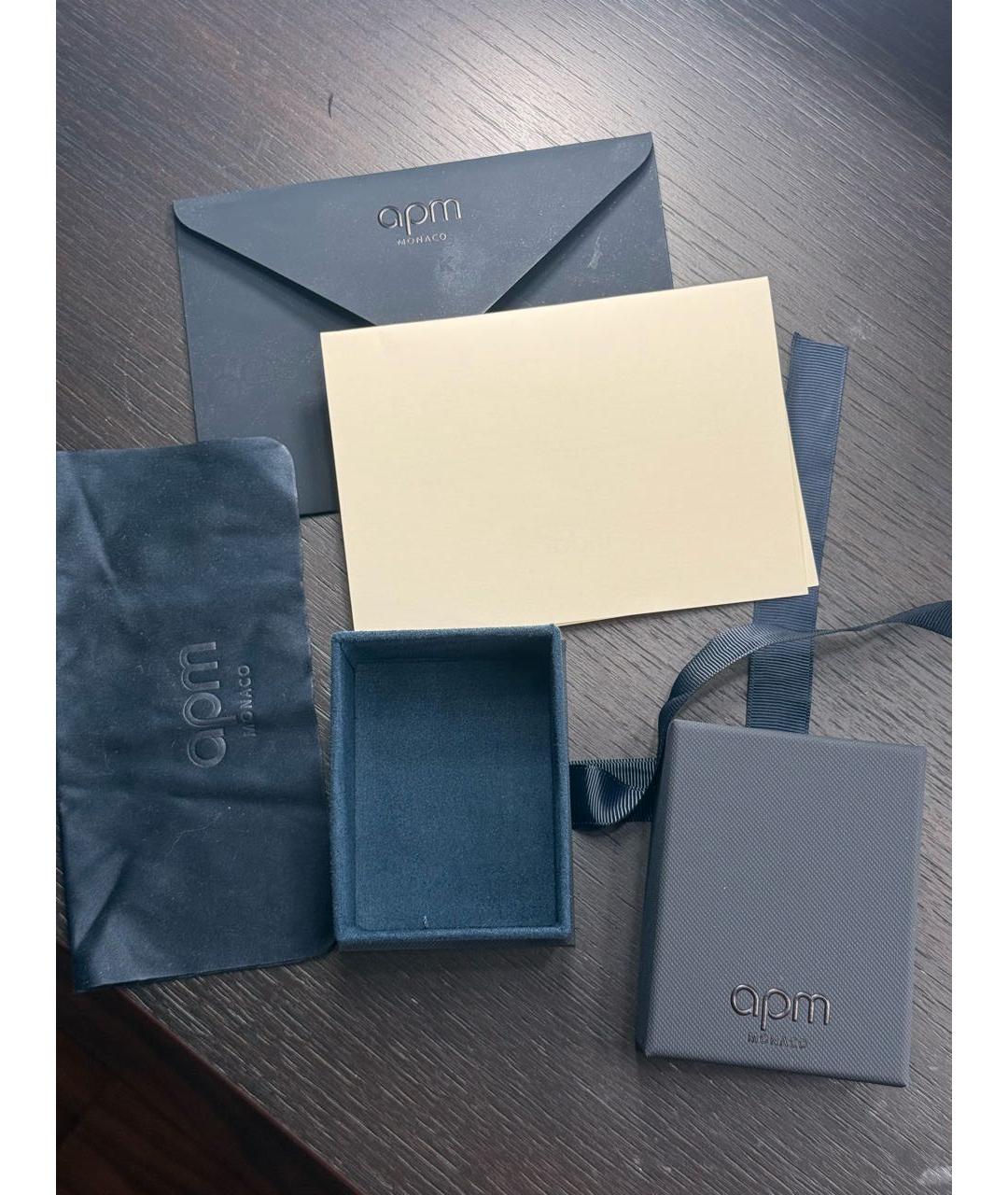 APM Monaco Белые деревянные серьги, фото 4