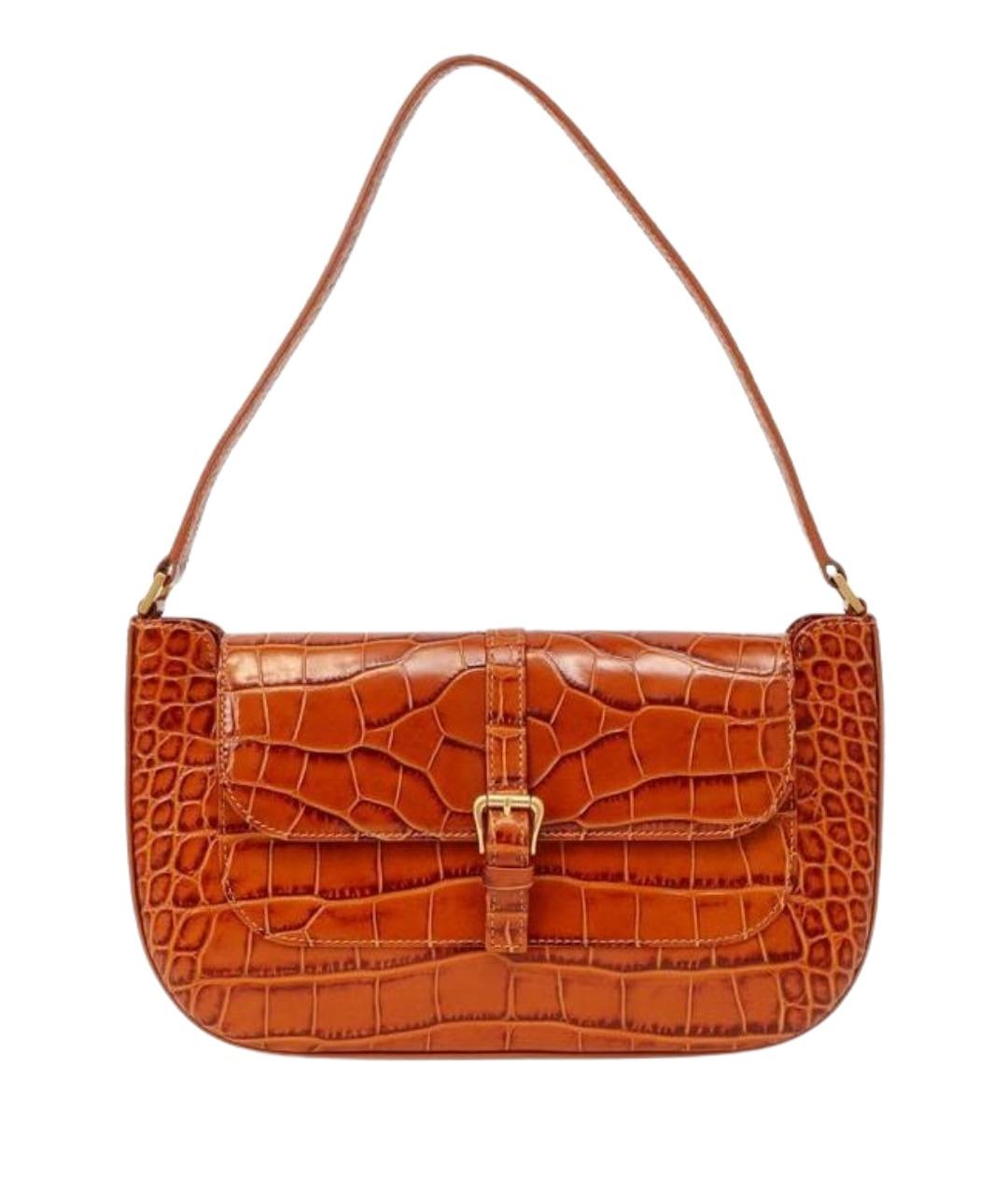 BY FAR Коричневая кожаная сумка через плечо, фото 1