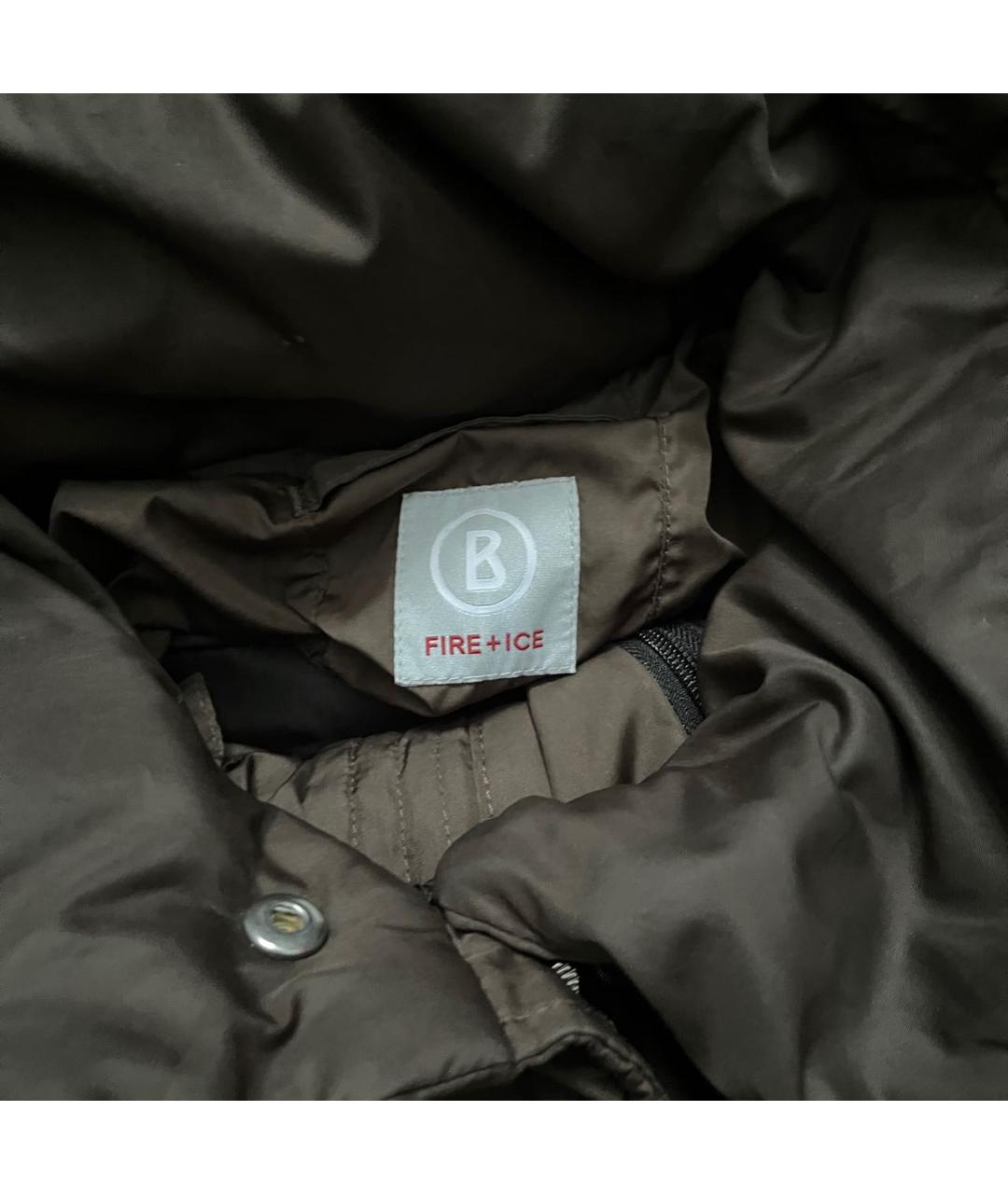 BOGNER Коричневый полиэстеровый пуховик, фото 5