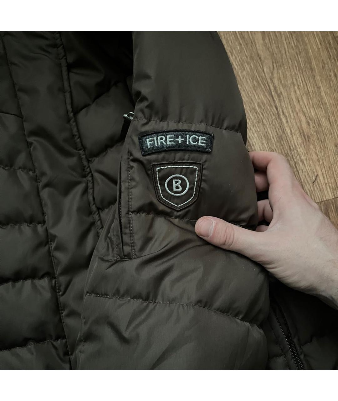 BOGNER Коричневый полиэстеровый пуховик, фото 2