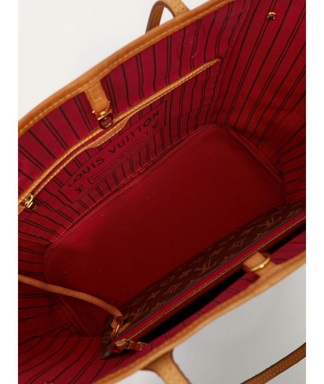 LOUIS VUITTON Коричневая сумка тоут, фото 3